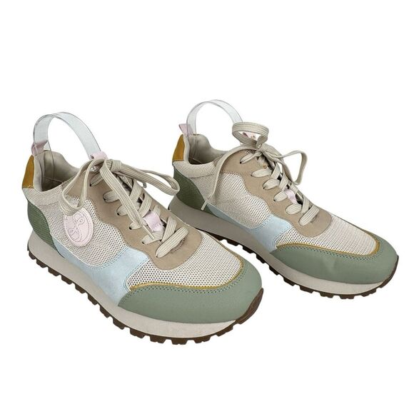 Sam and Libby Women's Randal Sneaker 11M  Bayleaf Green Lace Up Vegan Pastel - Picture 1 of 16
